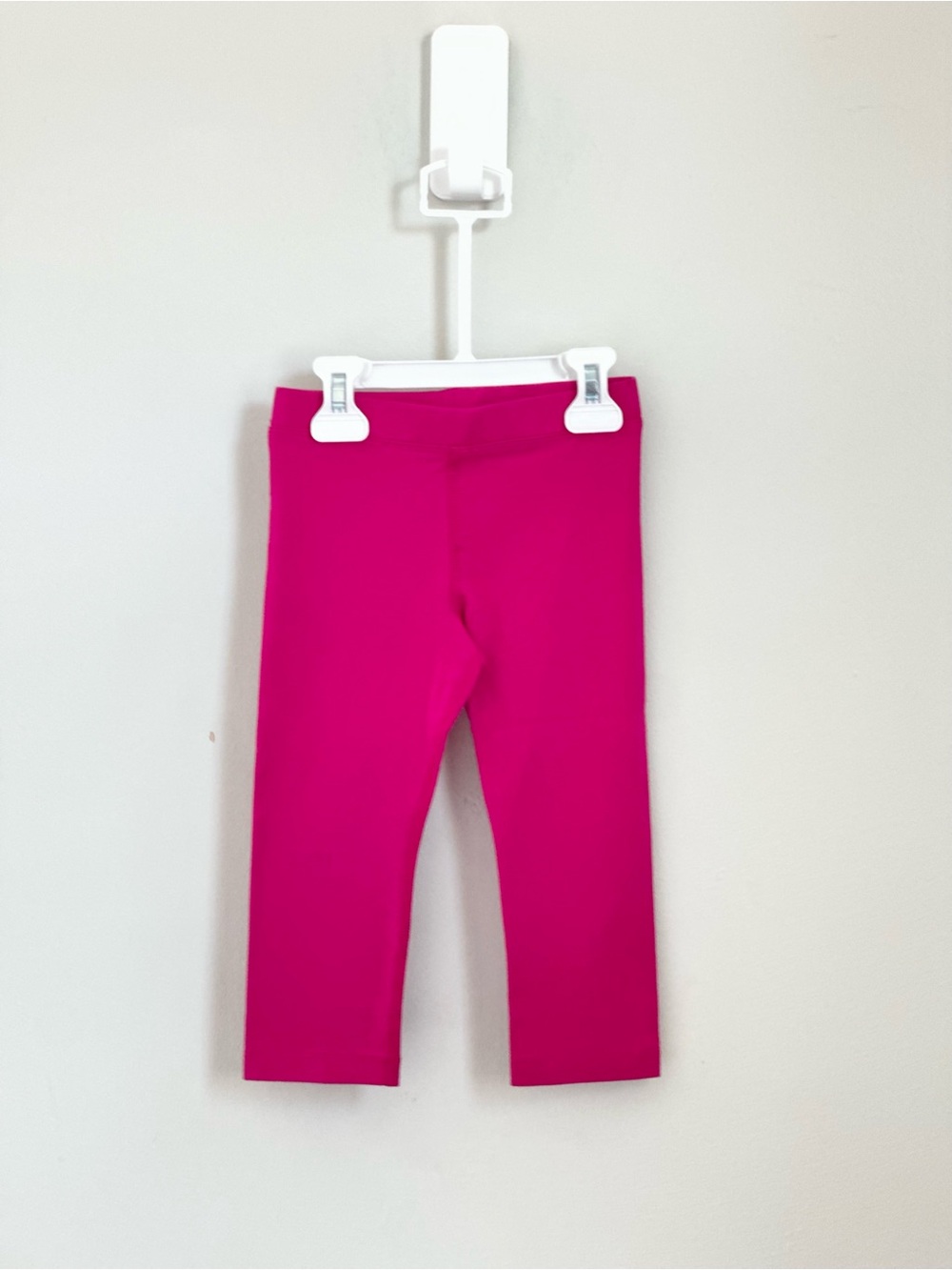 Kids Hot Pink Stretch crop Leggings